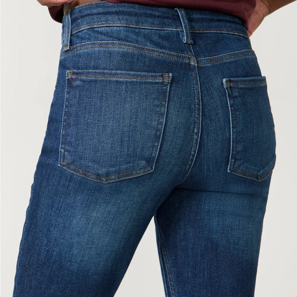 Kut from the Kloth Kelsey Fab Ab Ankle Flate Dark Blue Jeans NEW with tags - Picture 8 of 9